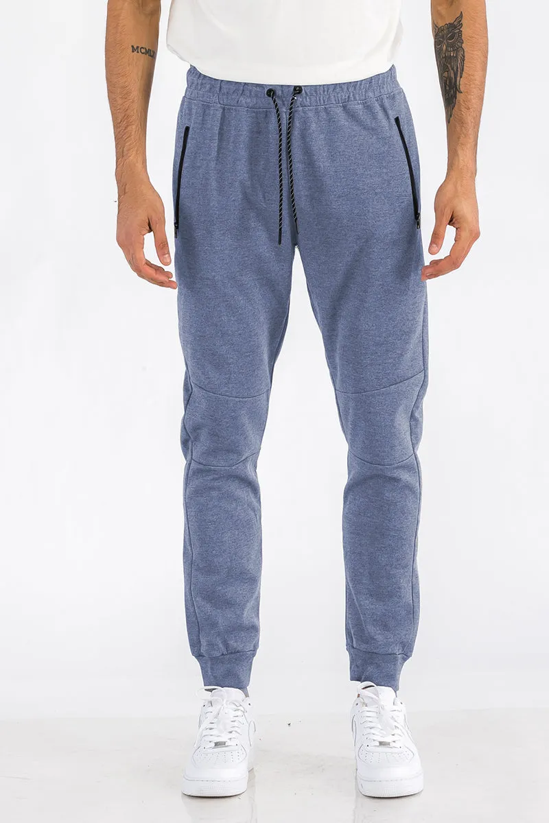 Urban Comfort Men's Heathered Cotton Sweatpants - Style and Comfort Combined