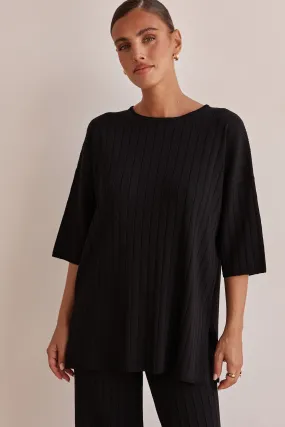 Venice Knit Top (Black)