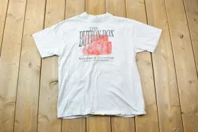 Vintage 1990s The Button Box Accordion Concertinas Souvenir T-Shirt