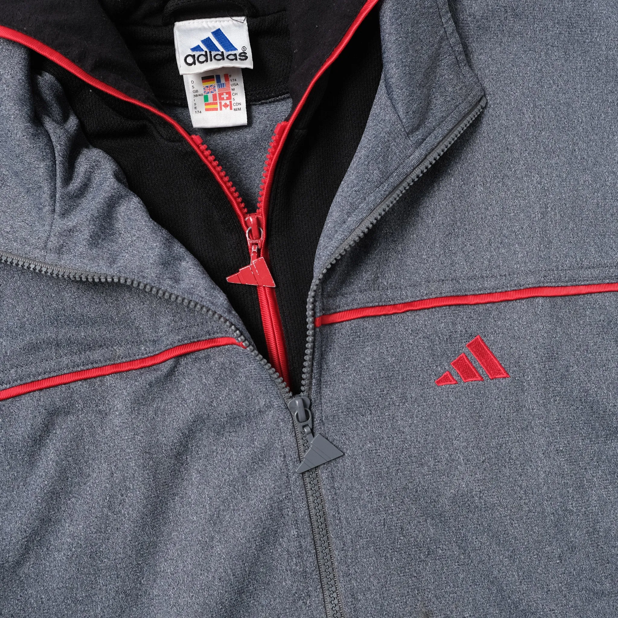 Vintage adidas Hooded Track Jacket Medium