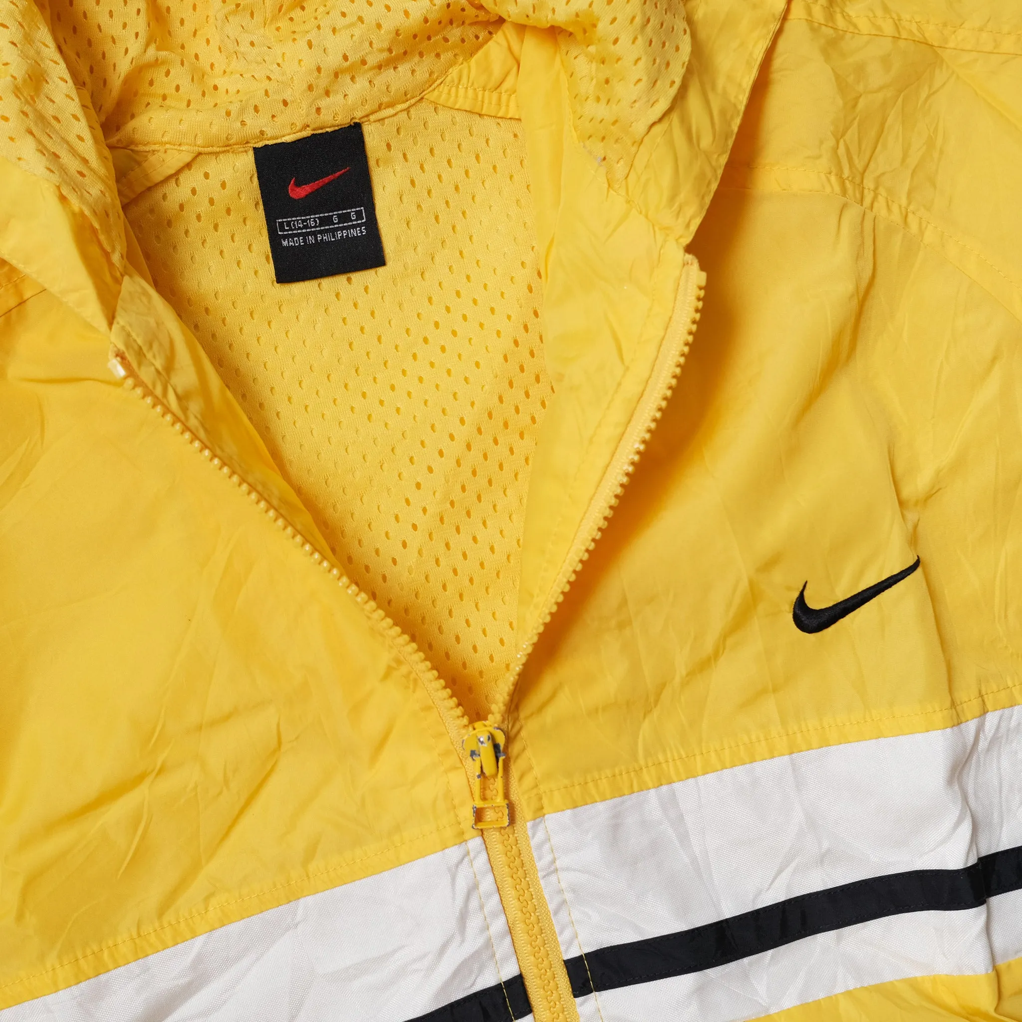 Vintage Nike Hooded Track Jacket Small