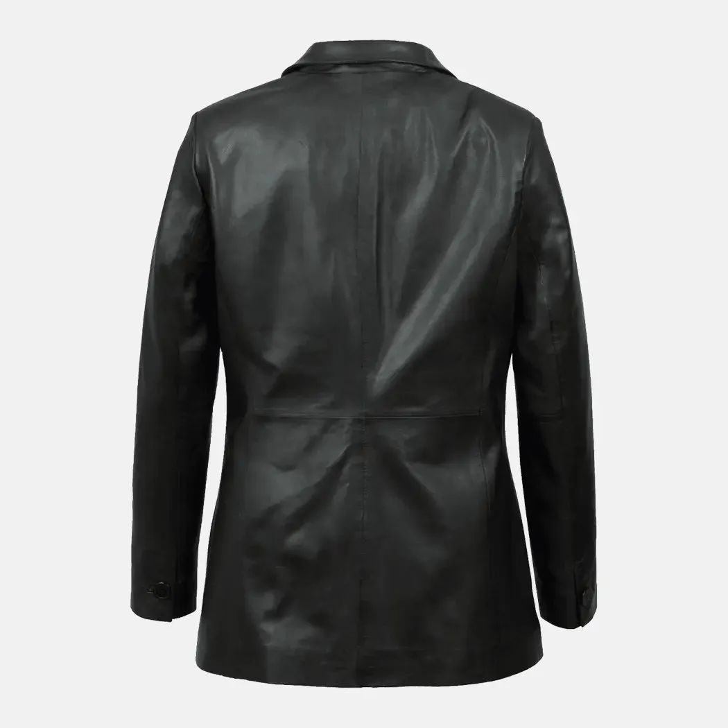 Vogue Velocity Leather Blazer For Women