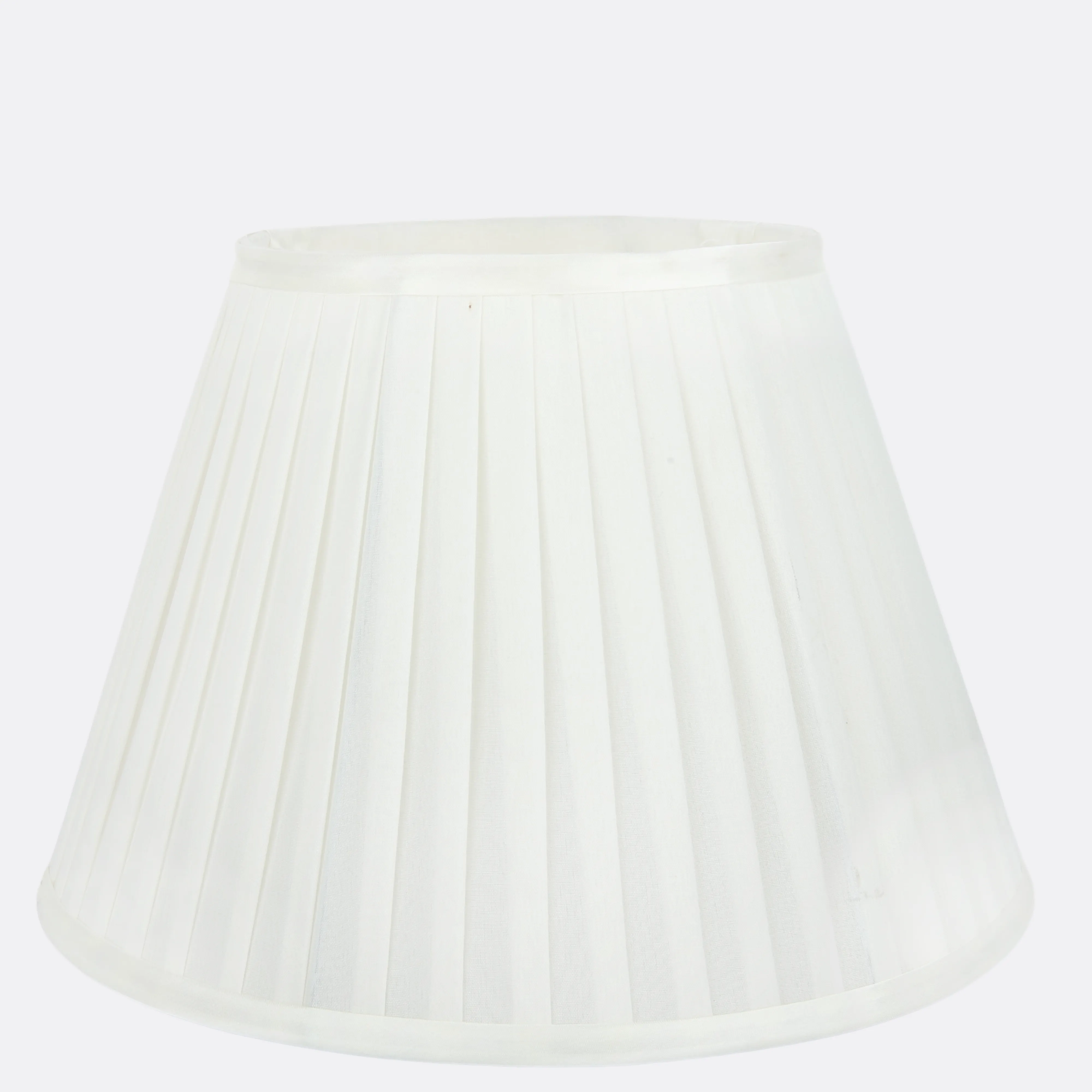 White Pleated Lamp Shades 14" ( Set Of 2 )