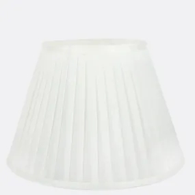 White Pleated Lamp Shades 14" ( Set Of 2 )