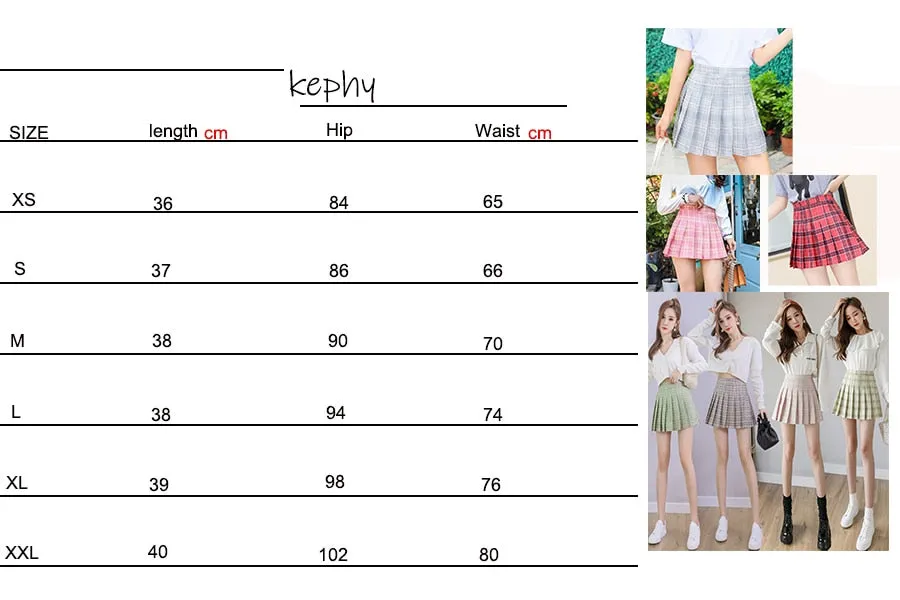 Wjczt Women Pleat Skirt Harajuku Preppy Style Plaid Skirts Mini Cute Japanese School Uniforms Ladies Jupe Kawaii Skirt Saia Faldas