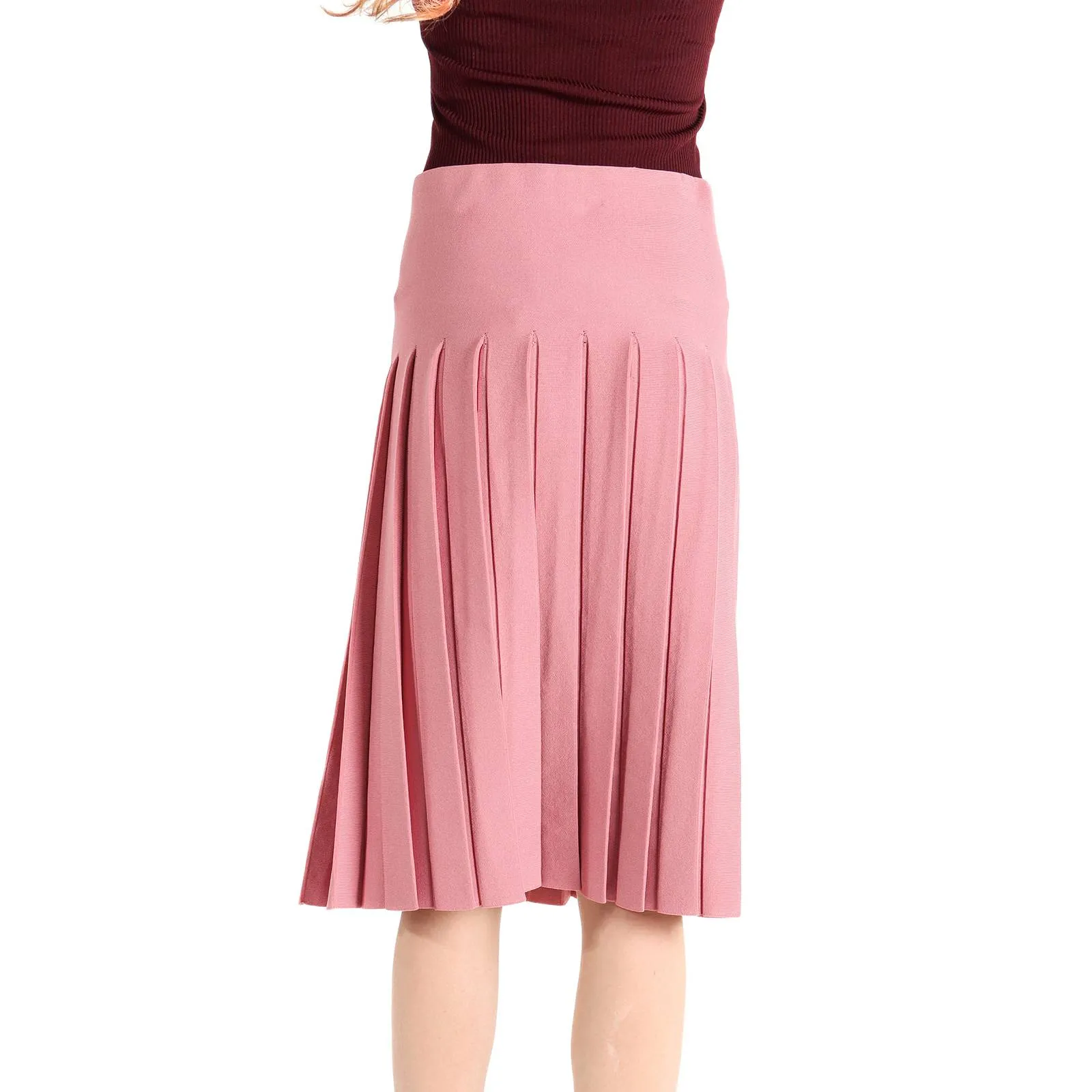 Women's Pleated Knit Skirt