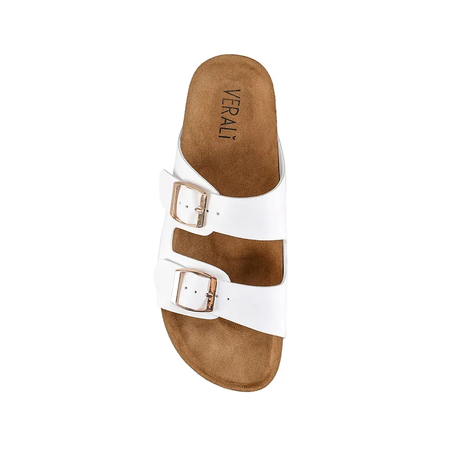 Xylo Footbed Slides - White Smooth