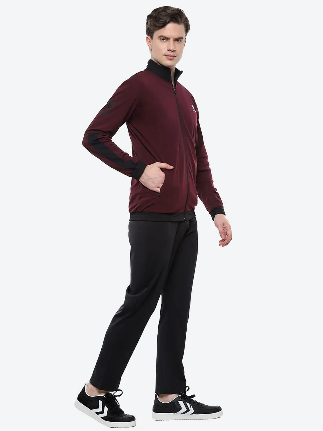 Zane Men's Burgundy Track Suit