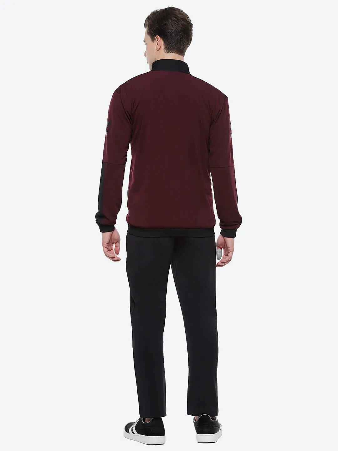 Zane Men's Burgundy Track Suit