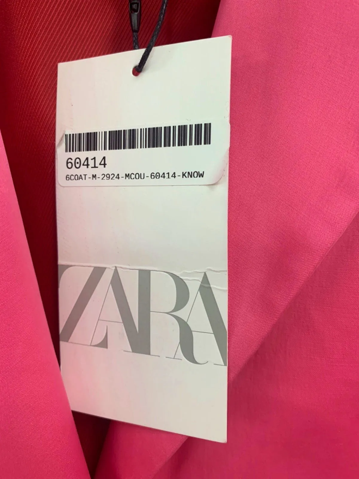 Zara Pink Single-Breasted Blazer UK M